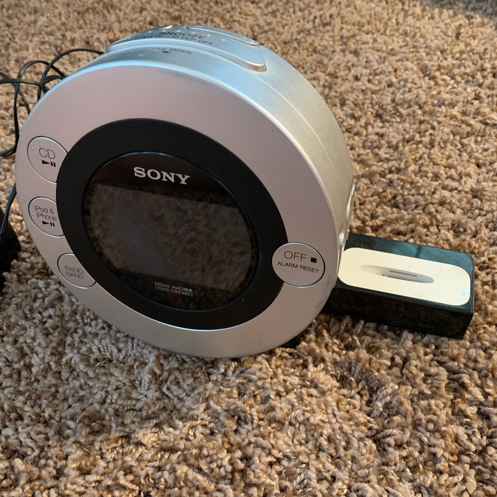 Sony alarm clock and CD player